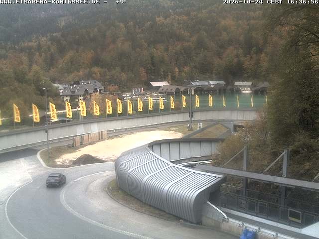 Archiv Foto Webcam Bobbahn mit Blickrichtung Königssee