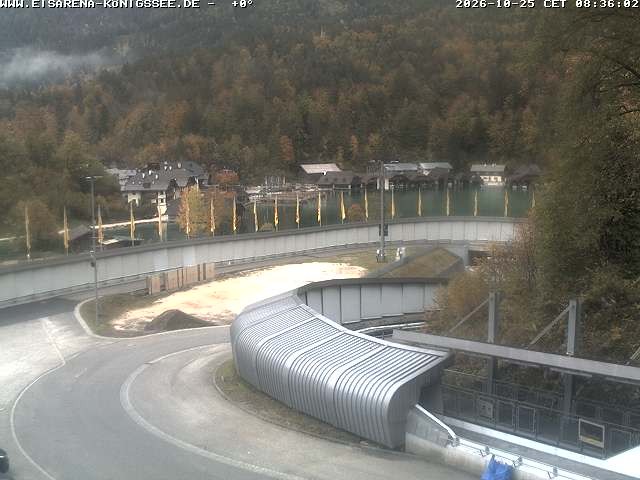 Archiv Foto Webcam Bobbahn mit Blickrichtung Königssee