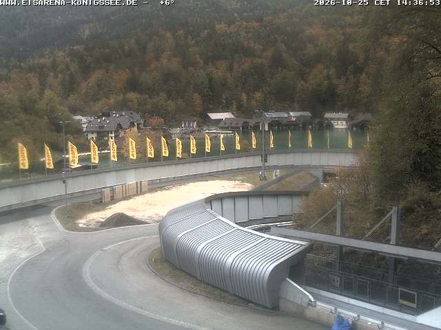 Archiv Foto Webcam Bobbahn mit Blickrichtung Königssee