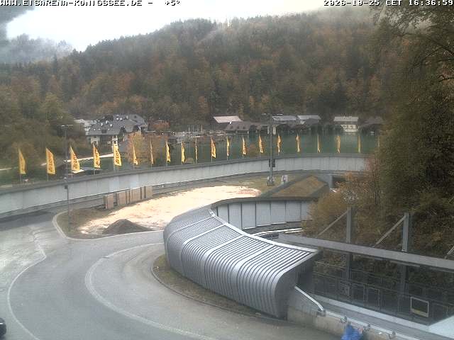 Archiv Foto Webcam Bobbahn mit Blickrichtung Königssee