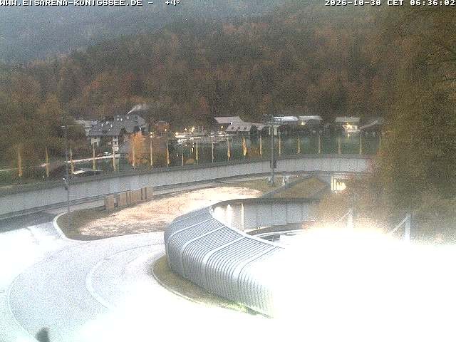 Archiv Foto Webcam Bobbahn mit Blickrichtung Königssee