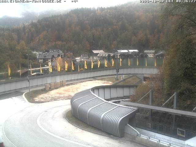 Archiv Foto Webcam Bobbahn mit Blickrichtung Königssee