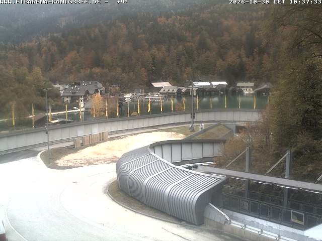 Archiv Foto Webcam Bobbahn mit Blickrichtung Königssee