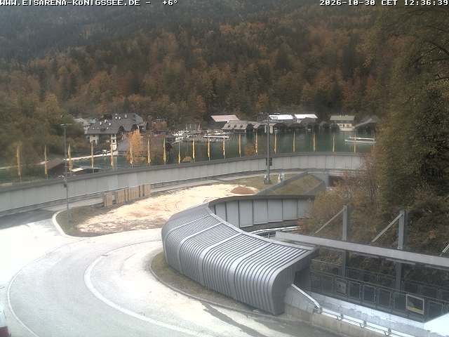 Archiv Foto Webcam Bobbahn mit Blickrichtung Königssee