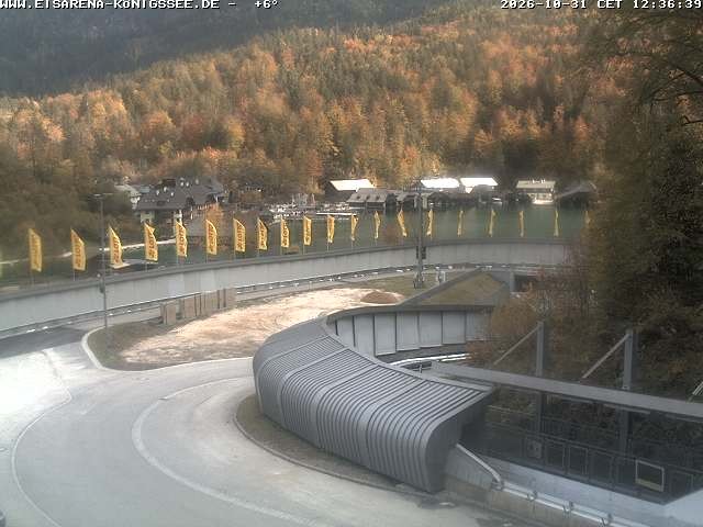 Archiv Foto Webcam Bobbahn mit Blickrichtung Königssee