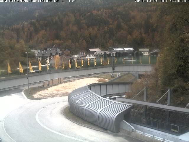 Archiv Foto Webcam Bobbahn mit Blickrichtung Königssee