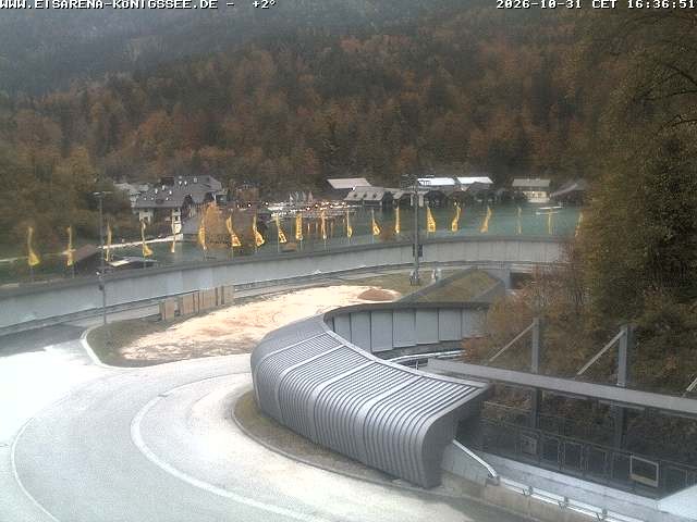 Archiv Foto Webcam Bobbahn mit Blickrichtung Königssee