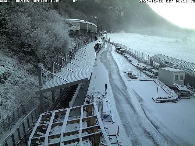 Archiv Foto Webcam Westblick Bobbahn Königssee