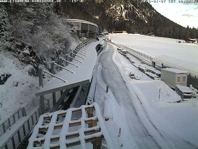 Archiv Foto Webcam Westblick Bobbahn Königssee