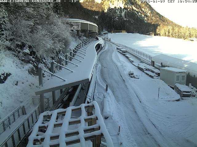 Archiv Foto Webcam Westblick Bobbahn Königssee
