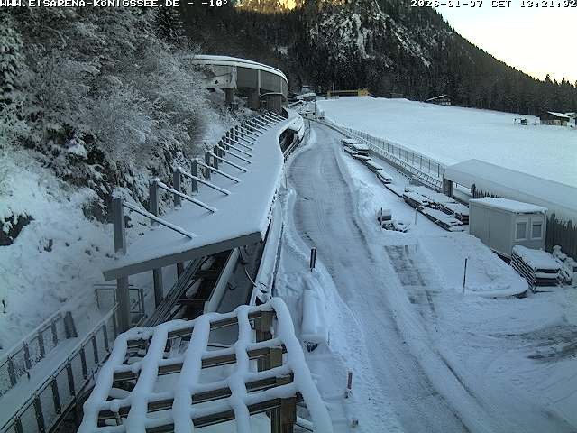 Archiv Foto Webcam Westblick Bobbahn Königssee