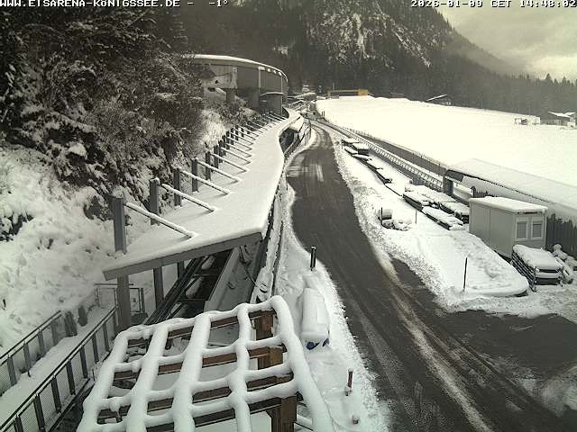 Archiv Foto Webcam Westblick Bobbahn Königssee