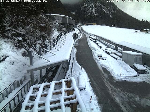 Archiv Foto Webcam Westblick Bobbahn Königssee