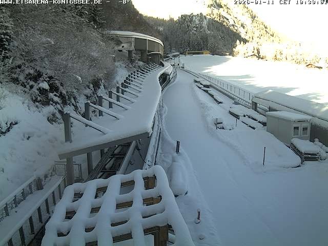 Archived image Webcam West view bob run Koenigsee