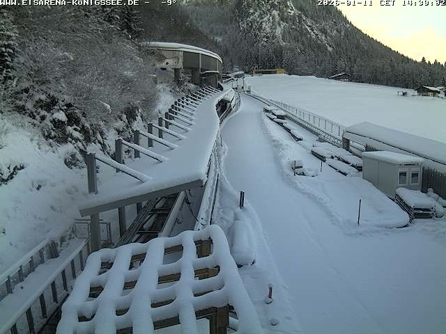 Archived image Webcam West view bob run Koenigsee