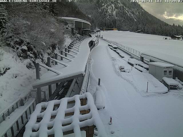 Archived image Webcam West view bob run Koenigsee
