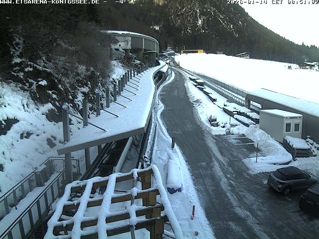 Archived image Webcam West view bob run Koenigsee