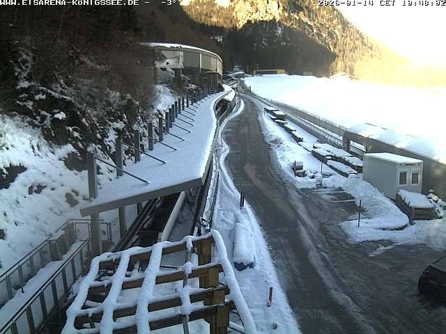 Archived image Webcam West view bob run Koenigsee