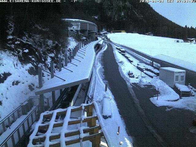 Archived image Webcam West view bob run Koenigsee