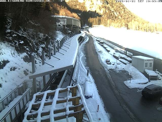 Archived image Webcam West view bob run Koenigsee