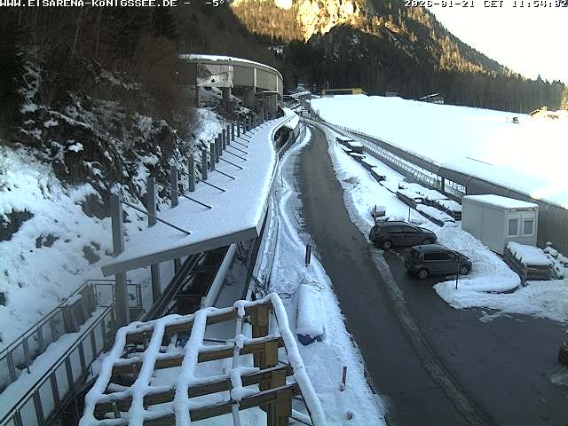 Archived image Webcam West view bob run Koenigsee