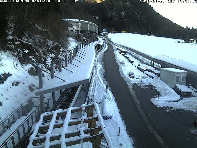 Archived image Webcam West view bob run Koenigsee