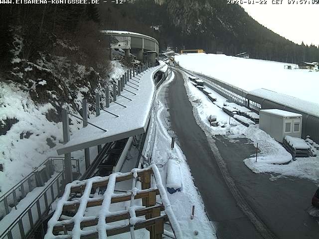 Archiv Foto Webcam Westblick Bobbahn Königssee