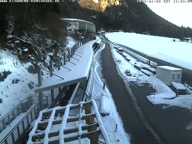 Archiv Foto Webcam Westblick Bobbahn Königssee