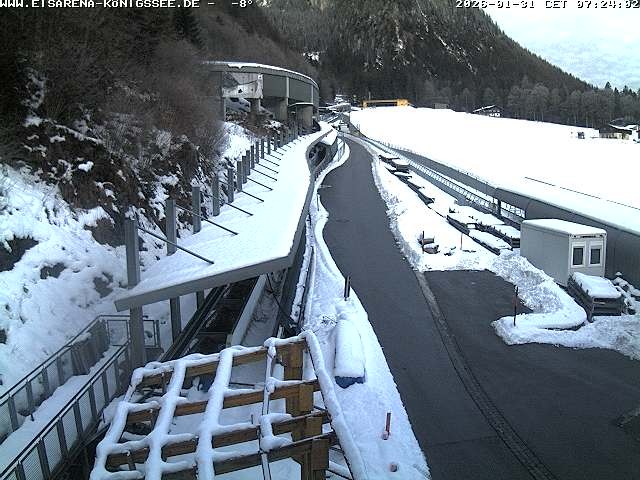Archiv Foto Webcam Westblick Bobbahn Königssee