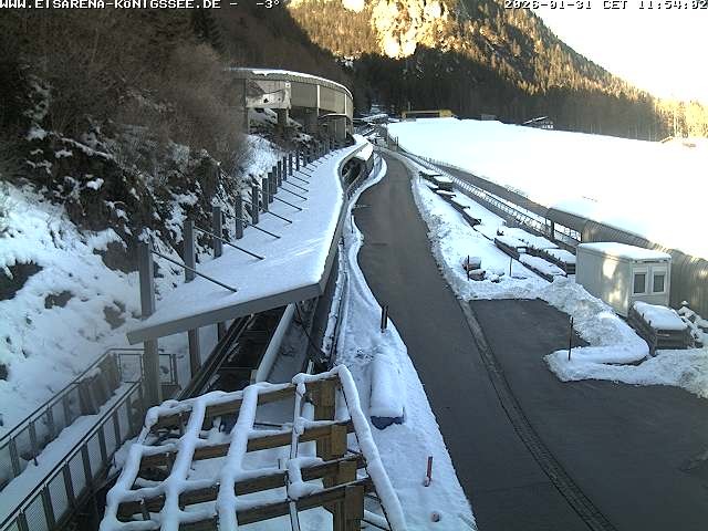 Archiv Foto Webcam Westblick Bobbahn Königssee
