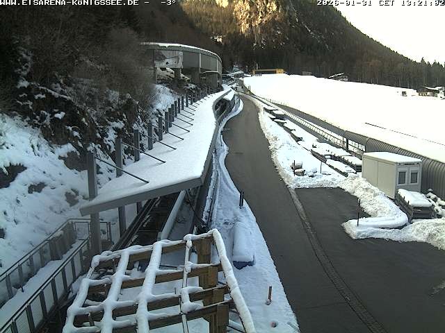 Archiv Foto Webcam Westblick Bobbahn Königssee