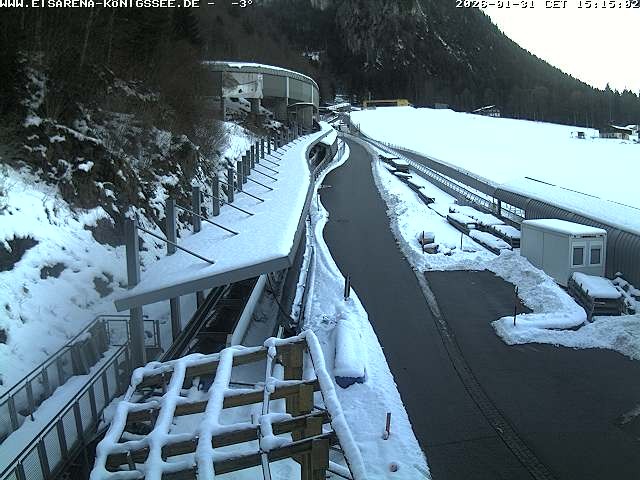 Archiv Foto Webcam Westblick Bobbahn Königssee