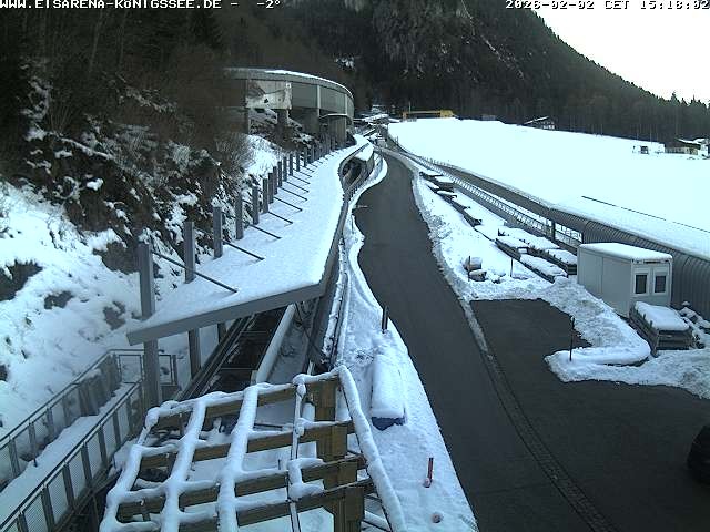 Archiv Foto Webcam Westblick Bobbahn Königssee