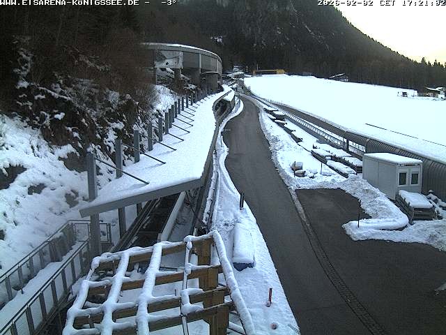 Archiv Foto Webcam Westblick Bobbahn Königssee