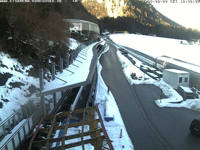 Archiv Foto Webcam Westblick Bobbahn Königssee
