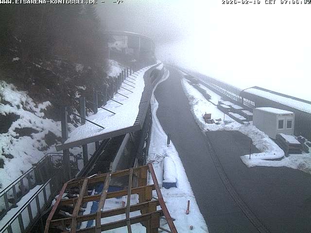 Archiv Foto Webcam Westblick Bobbahn Königssee