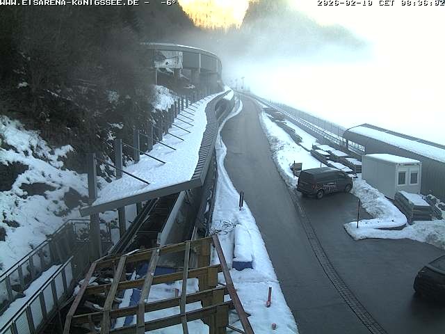 Archiv Foto Webcam Westblick Bobbahn Königssee