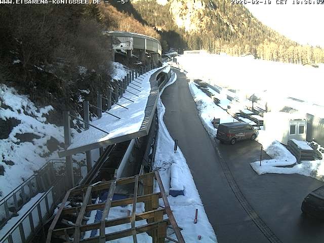 Archiv Foto Webcam Westblick Bobbahn Königssee