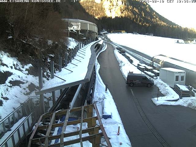 Archiv Foto Webcam Westblick Bobbahn Königssee