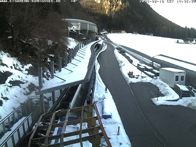 Archiv Foto Webcam Westblick Bobbahn Königssee