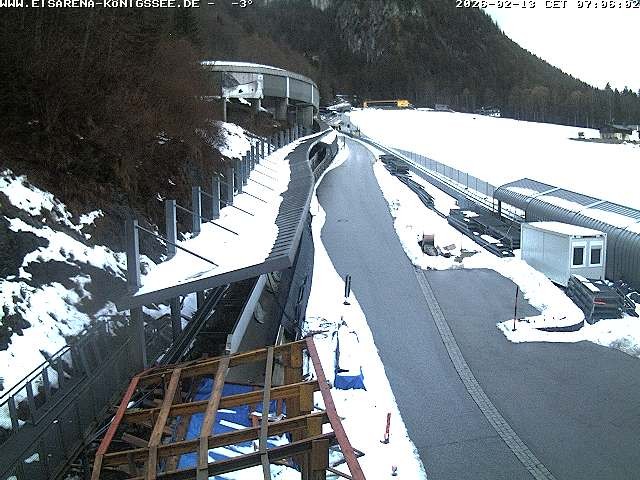 Archiv Foto Webcam Westblick Bobbahn Königssee