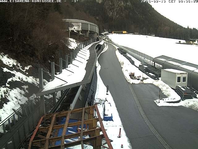 Archiv Foto Webcam Westblick Bobbahn Königssee
