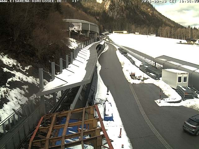 Archiv Foto Webcam Westblick Bobbahn Königssee