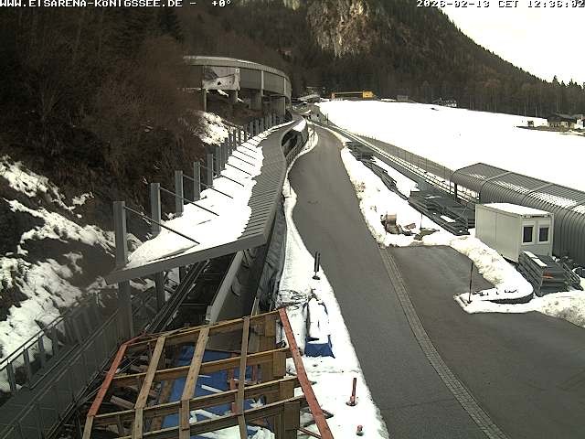 Archiv Foto Webcam Westblick Bobbahn Königssee