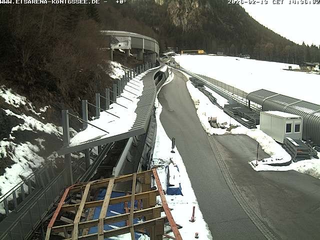 Archiv Foto Webcam Westblick Bobbahn Königssee