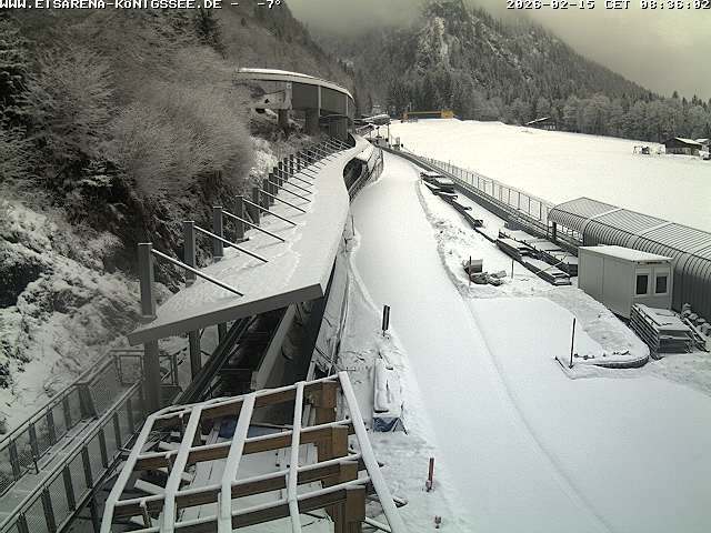 Archiv Foto Webcam Westblick Bobbahn Königssee