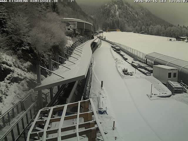 Archiv Foto Webcam Westblick Bobbahn Königssee