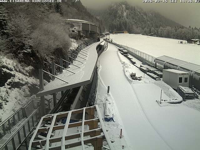 Archiv Foto Webcam Westblick Bobbahn Königssee