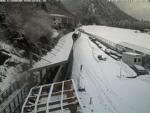 Archiv Foto Webcam Westblick Bobbahn Königssee