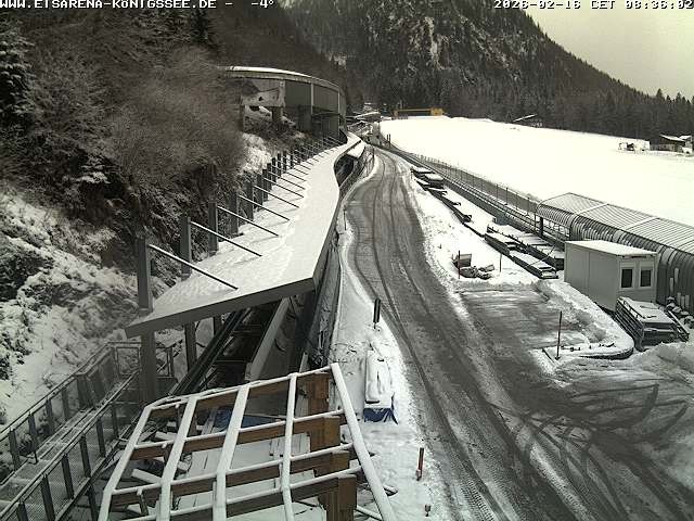 Archiv Foto Webcam Westblick Bobbahn Königssee